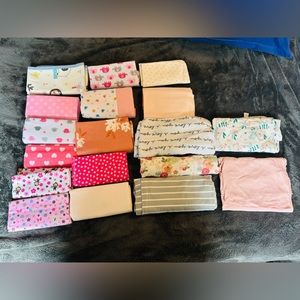 Receiving blankets and swaddles